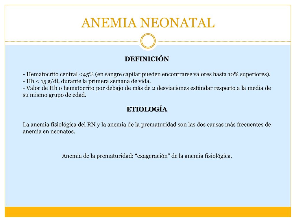 hematocrito alto en recien nacidos